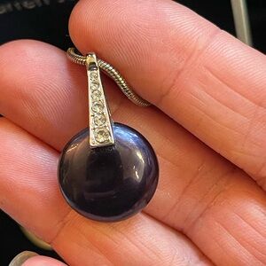 Warren James Swarovski Crystal Cabochon Pendant Necklace